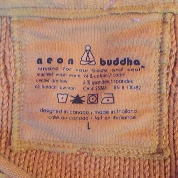 Neon Buddha top sz L - Picture 5 of 5
